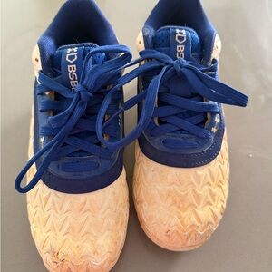 Under Armour Kids Blue and Cream Sneakers